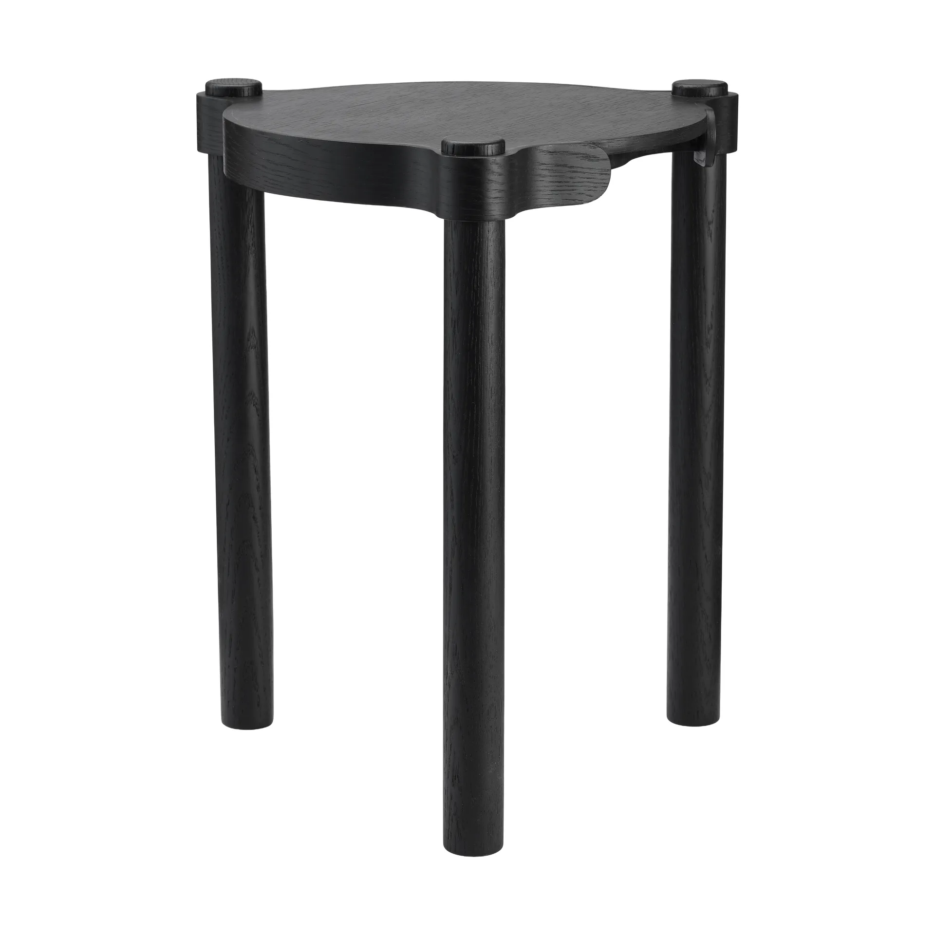 우디 스툴, Black stained oak Cooee Design | 쿠이디자인