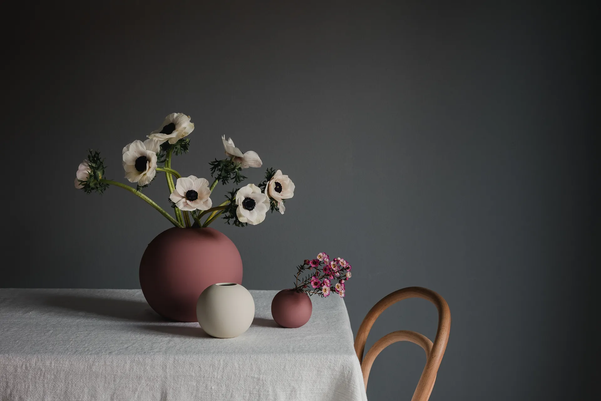 볼 화병 cinder rose, 8 cm Cooee Design | 쿠이디자인