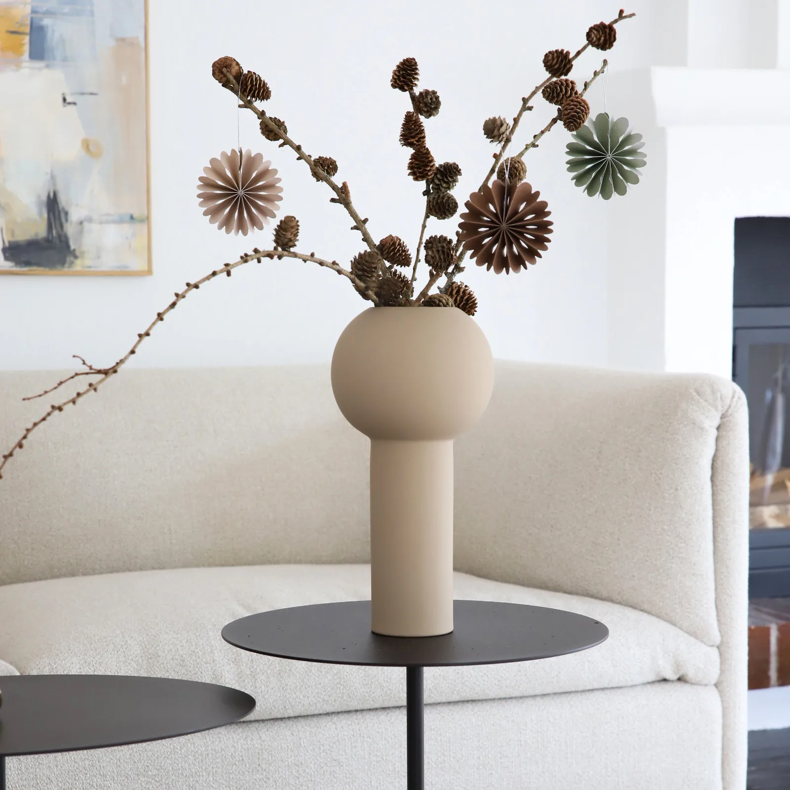 페이퍼 플라워스 크리스마스 장식, coffee Cooee Design | 쿠이디자인