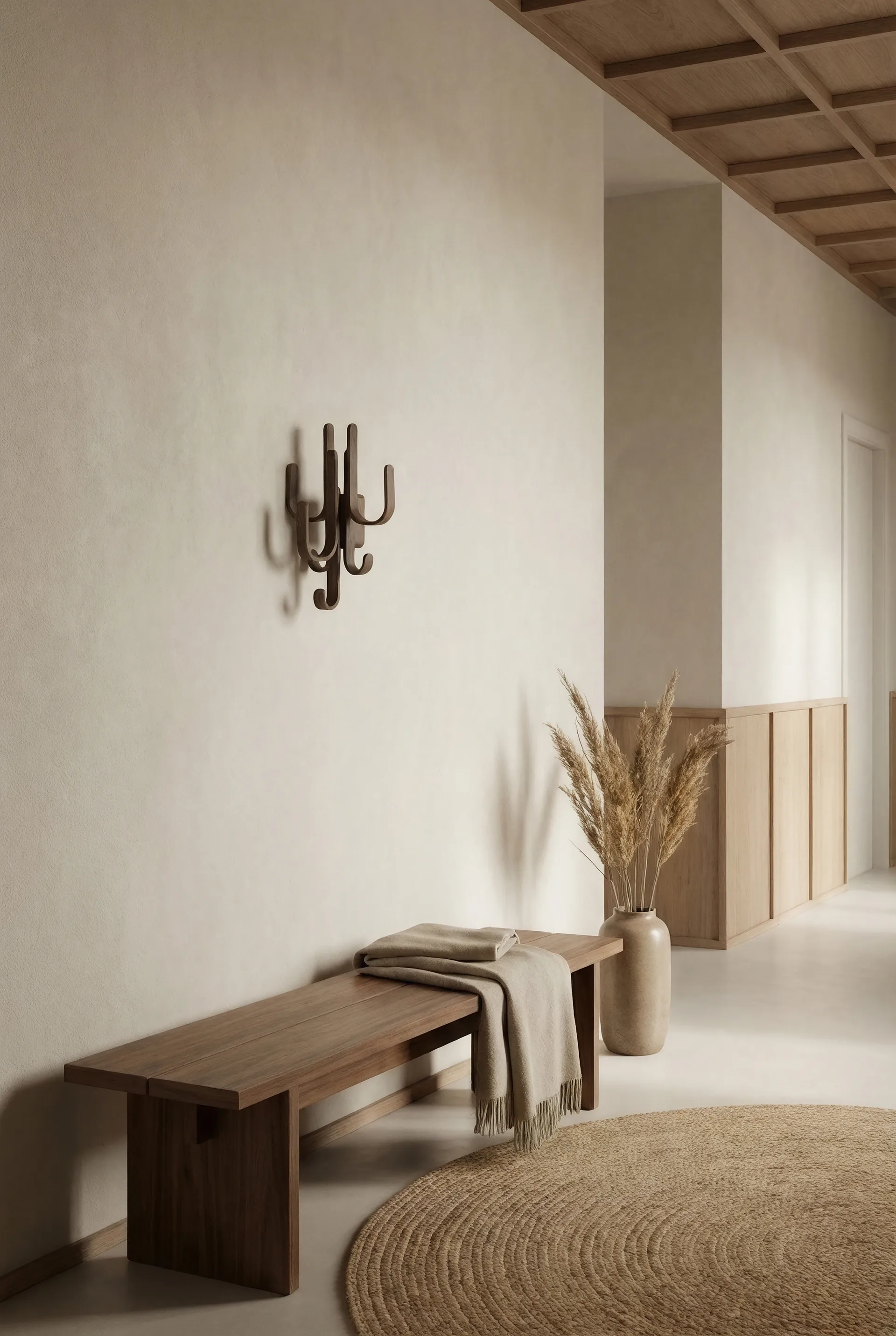 우디 후크 쓰리, Dark stained oak Cooee Design | 쿠이디자인