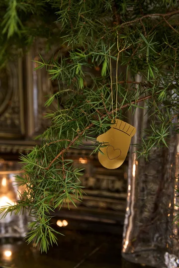 Deco Winter activities 크리스마스 오너먼트 6개 세트 - Brass - Cooee Design | 쿠이디자인
