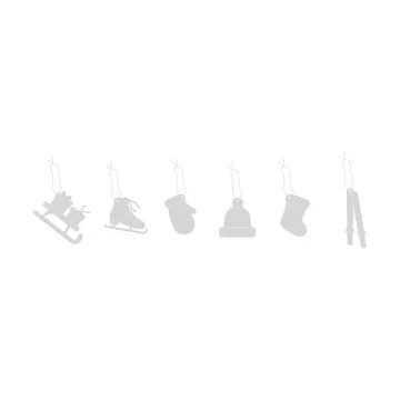Deco Winter activities 크리스마스 오너먼트 6개 세트 - Stainless steel - Cooee Design | 쿠이디자인