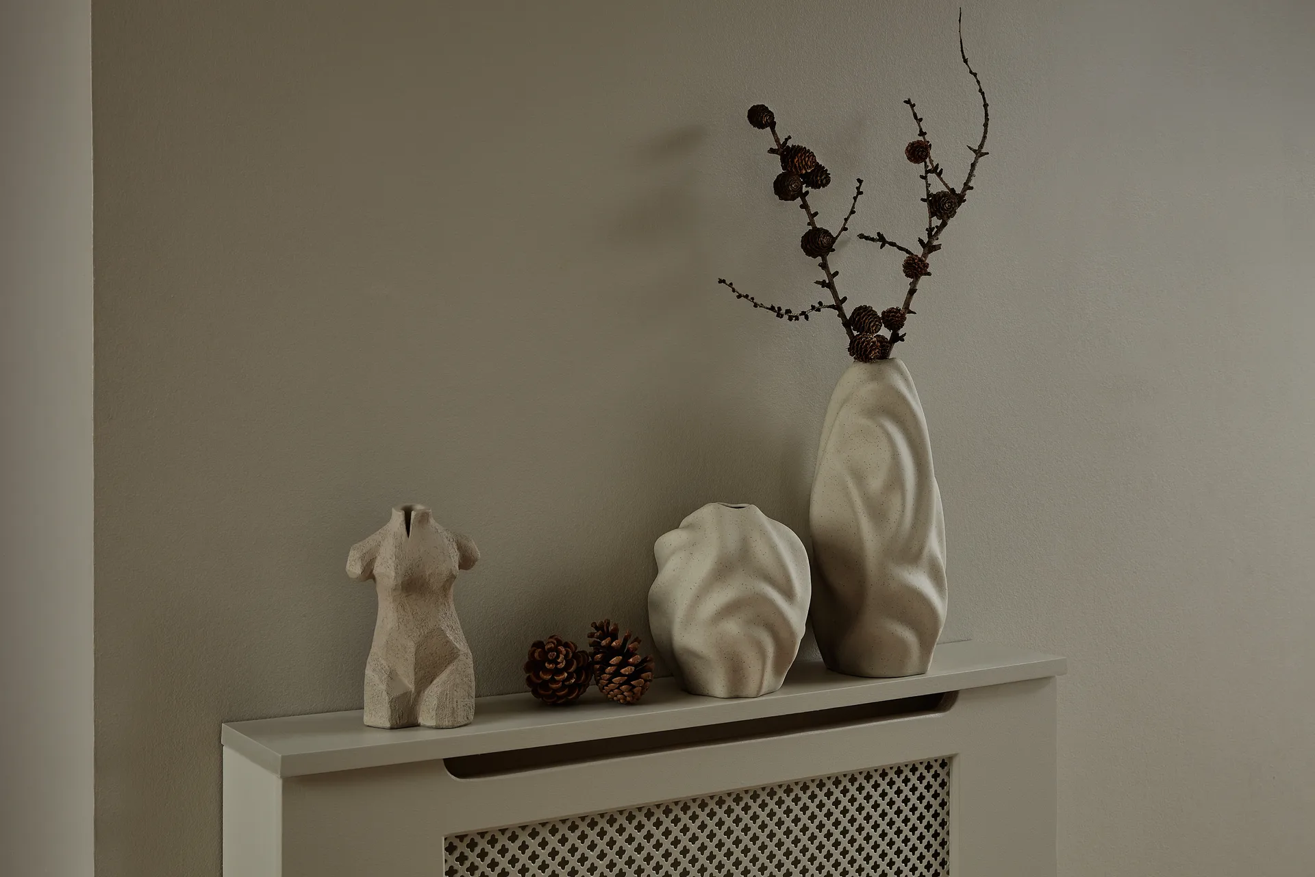 Drift 화병 17 cm, limestone Cooee Design | 쿠이디자인