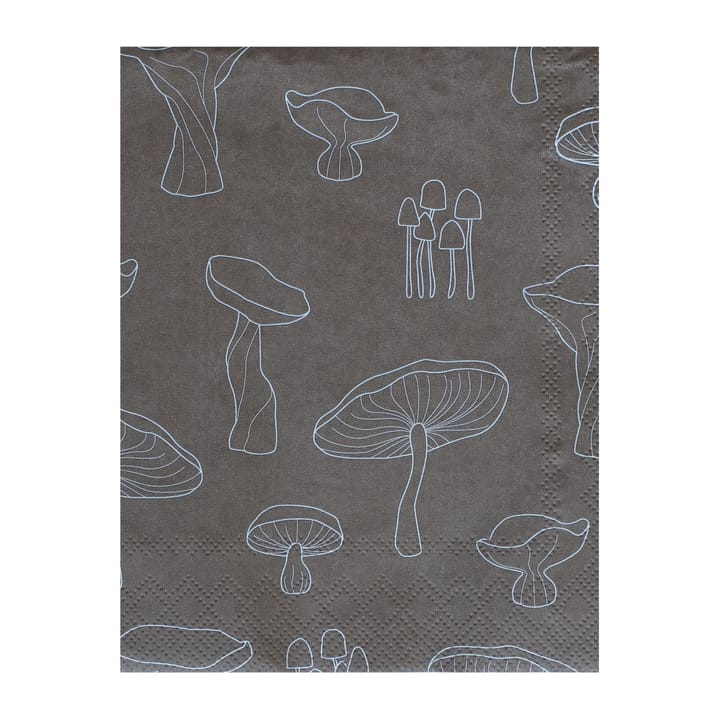 Fungi 냅킨 16x16 cm 20개 세트 - Hazelnut-white - Cooee Design | 쿠이디자인