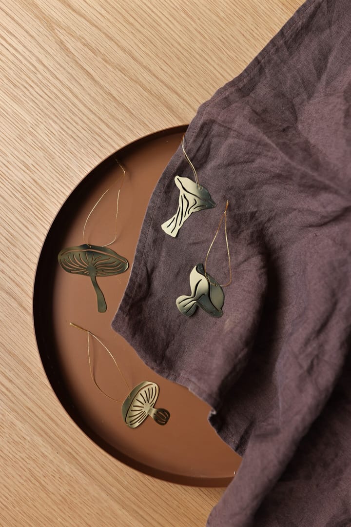 Fungi 행잉 데코소품 4 피스 - Brass - Cooee Design | 쿠이디자인