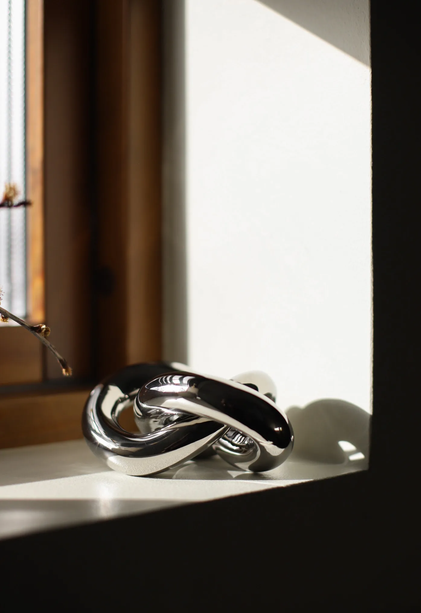 Knot 테이블 데코레이션 라지, Light Silver Cooee Design | 쿠이디자인