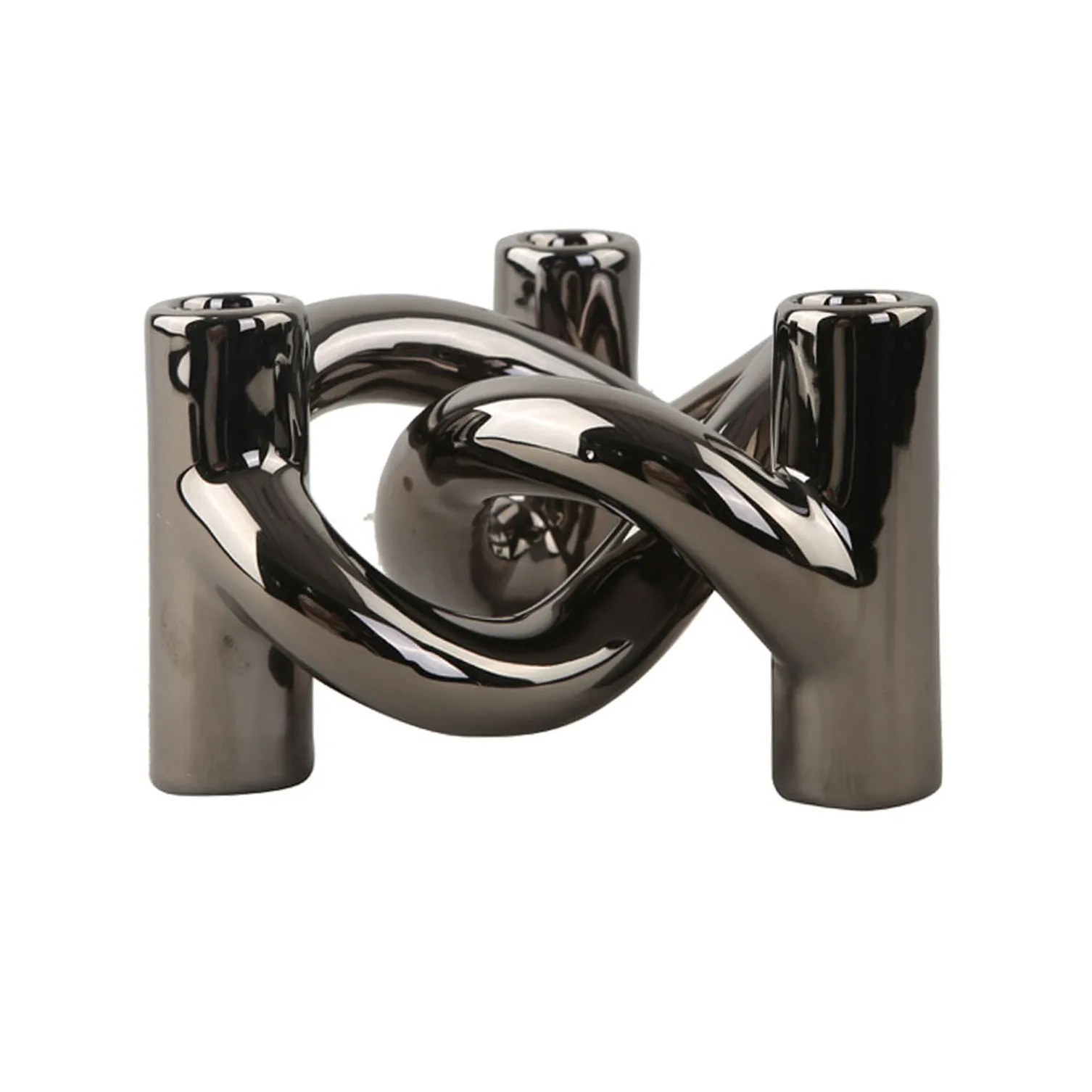 Lykke Three 캔들스틱, dark silver Cooee Design | 쿠이디자인