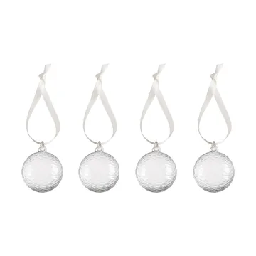그라이 Marble 크리스마스 바우블 Ø5 cm 4개 세트 - Clear - Cooee Design | 쿠이디자인