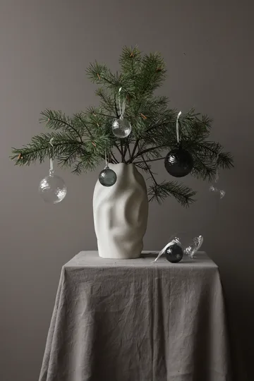 그라이 Marble 크리스마스 바우블 Ø8 cm 4개 세트 - Clear - Cooee Design | 쿠이디자인