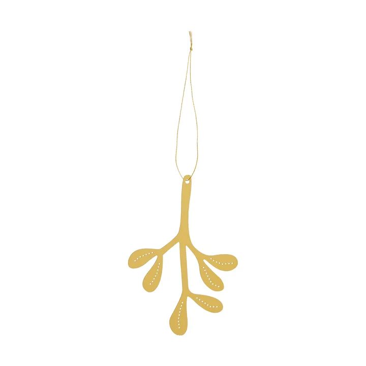 Mistletoe 크리스마스 오너먼트 2개입 - Brass, 12 cm - Cooee Design | 쿠이디자인