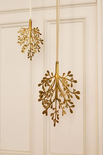 Mistletoe 크리스마스 오너먼트 2개입 - Brass, 29 cm - Cooee Design | 쿠이디자인