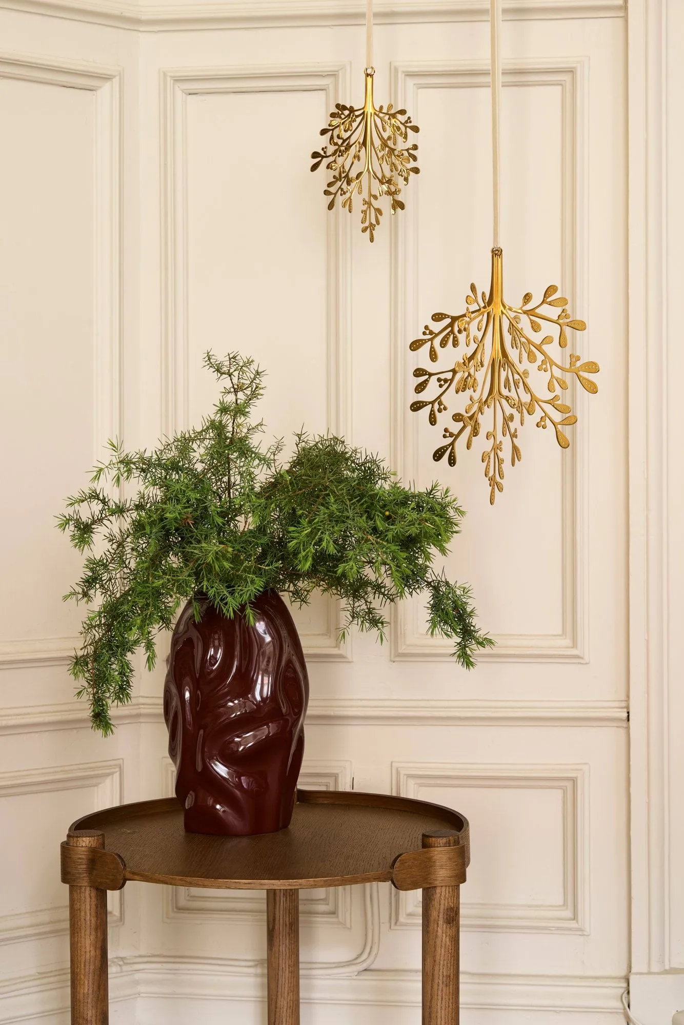 Mistletoe 크리스마스 오너먼트 2개입, Brass, 29 cm Cooee Design | 쿠이디자인
