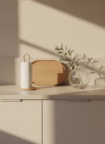 우디 페이퍼 타월 홀더 - Oak - Cooee Design | 쿠이디자인