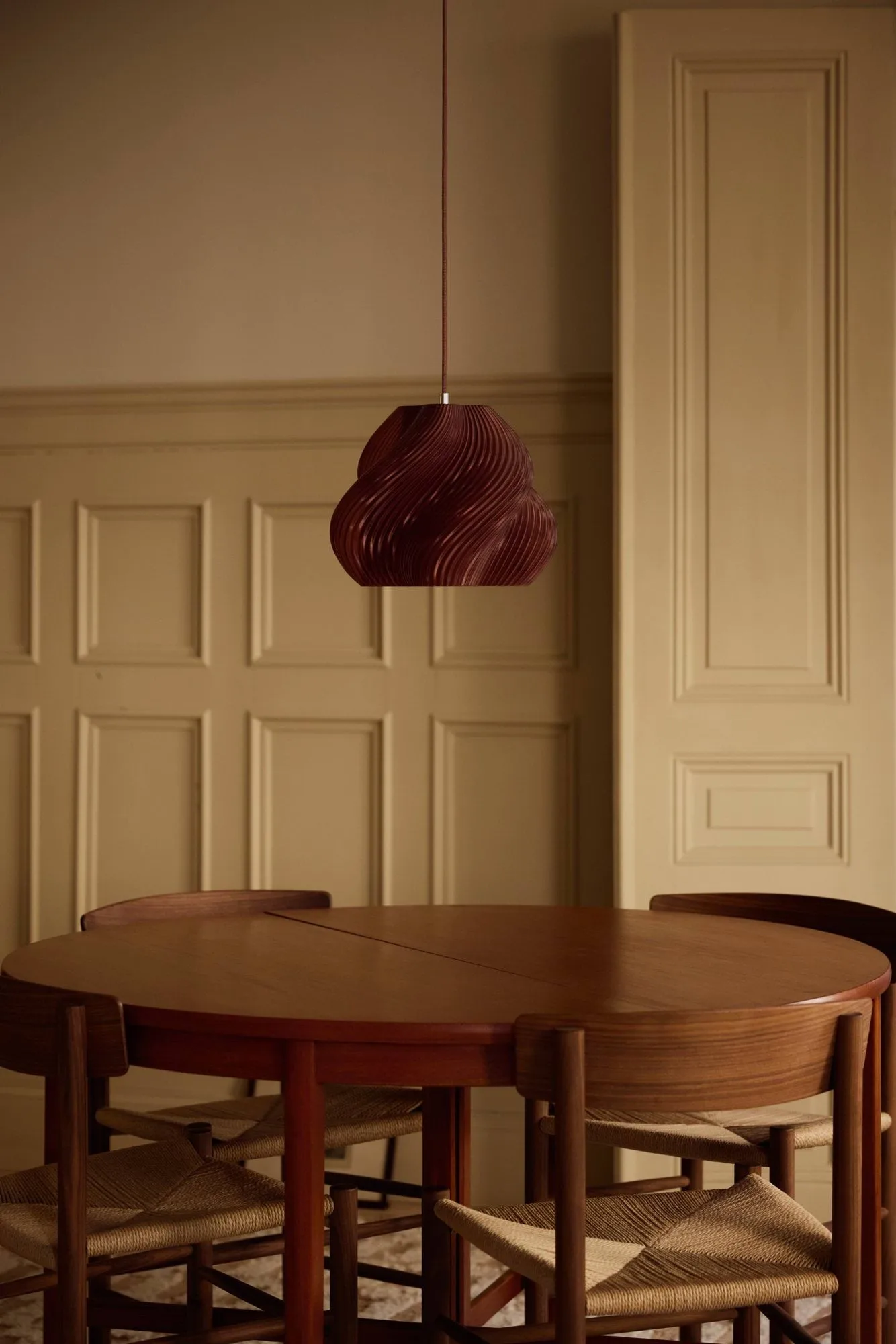 소프트 서브 펜던트 조명, Cherry-chrome, 02, 25 cm Crème Atelier