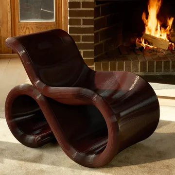 에클레어 라운지 체어 - Cherry - Crème Atelier