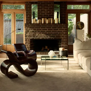 에클레어 라운지 체어 - Cherry - Crème Atelier