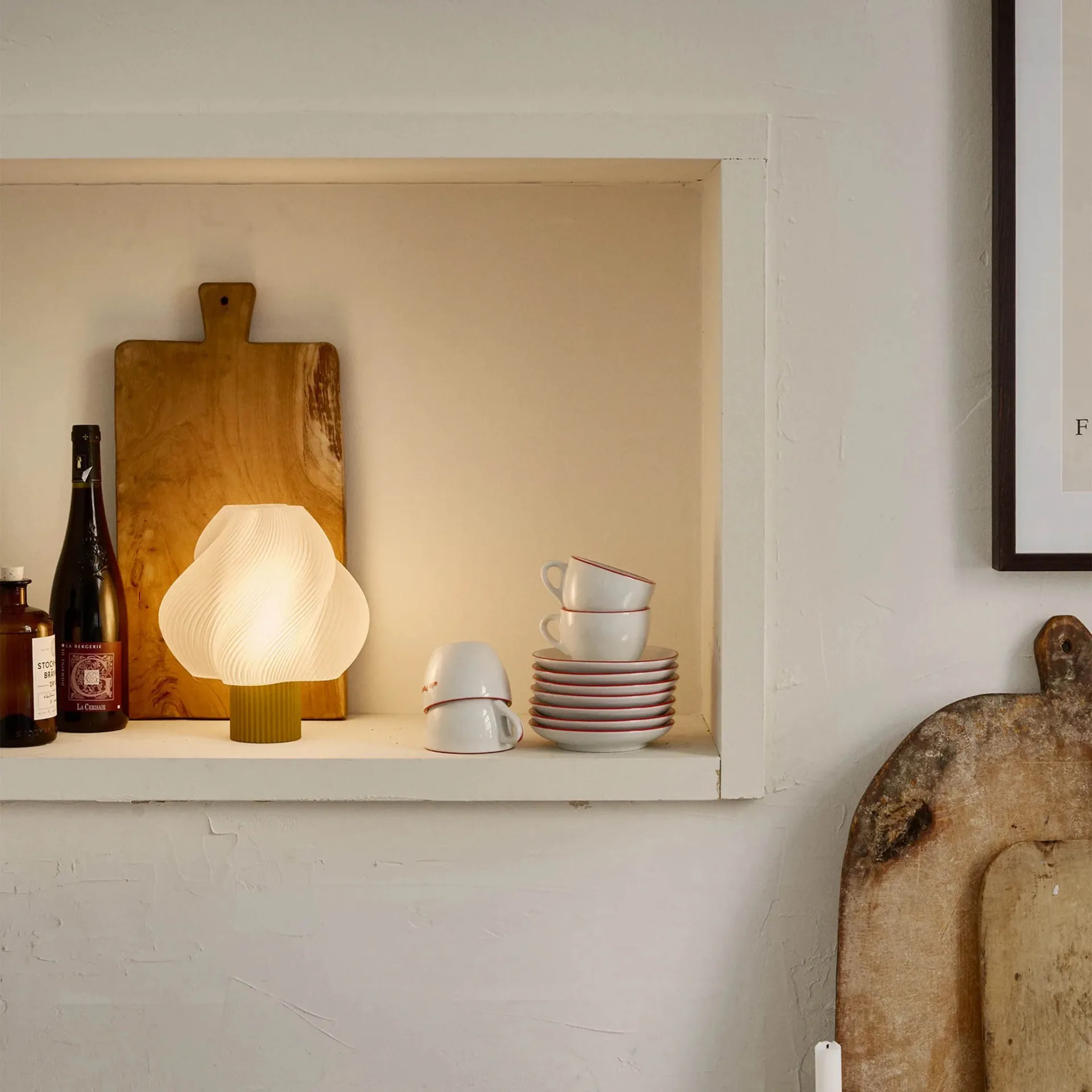 소프트 서브 무선 테이블 조명, Cloudberry, 23 cm Crème Atelier