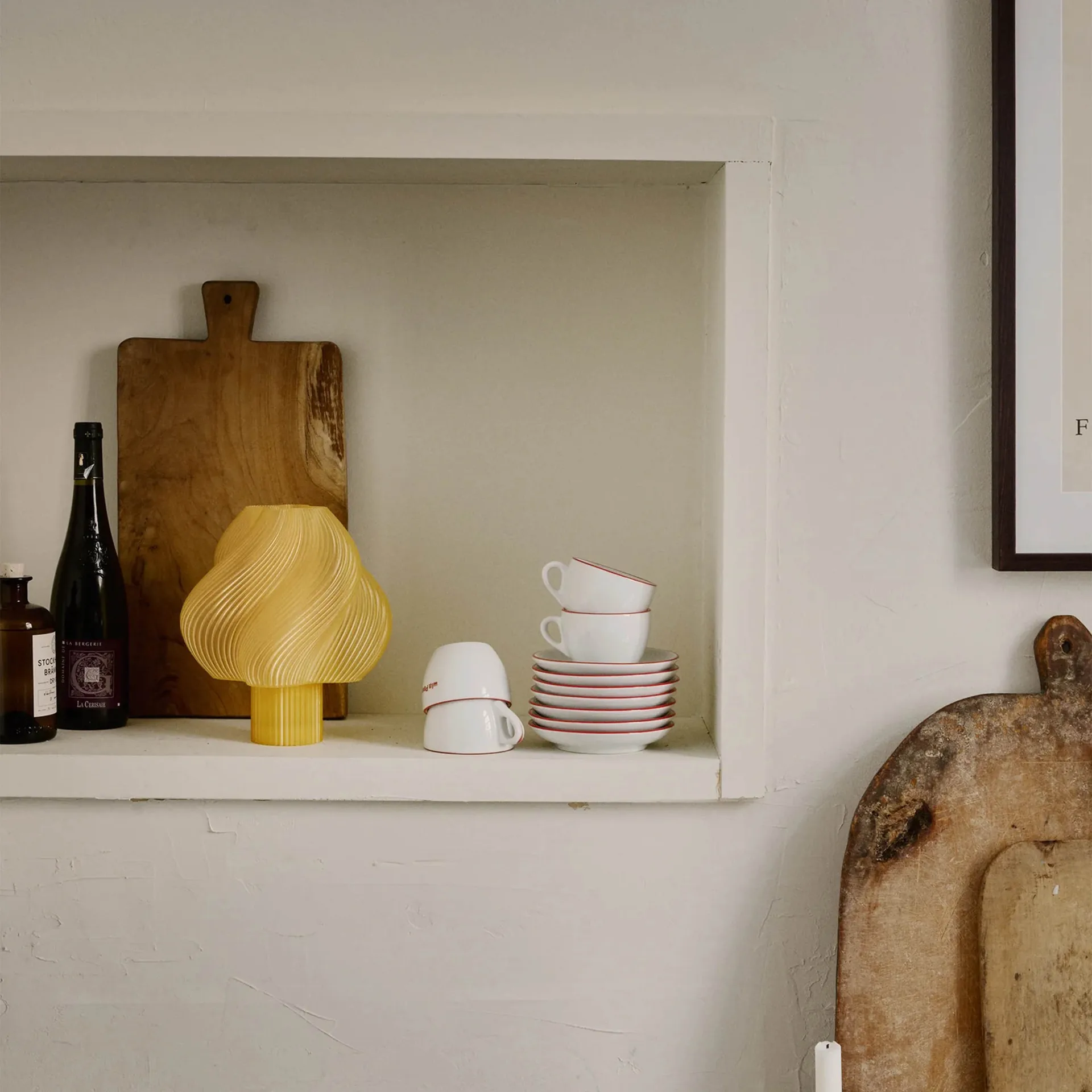 소프트 서브 무선 테이블 조명, Limoncello sorbet, 23 cm Crème Atelier