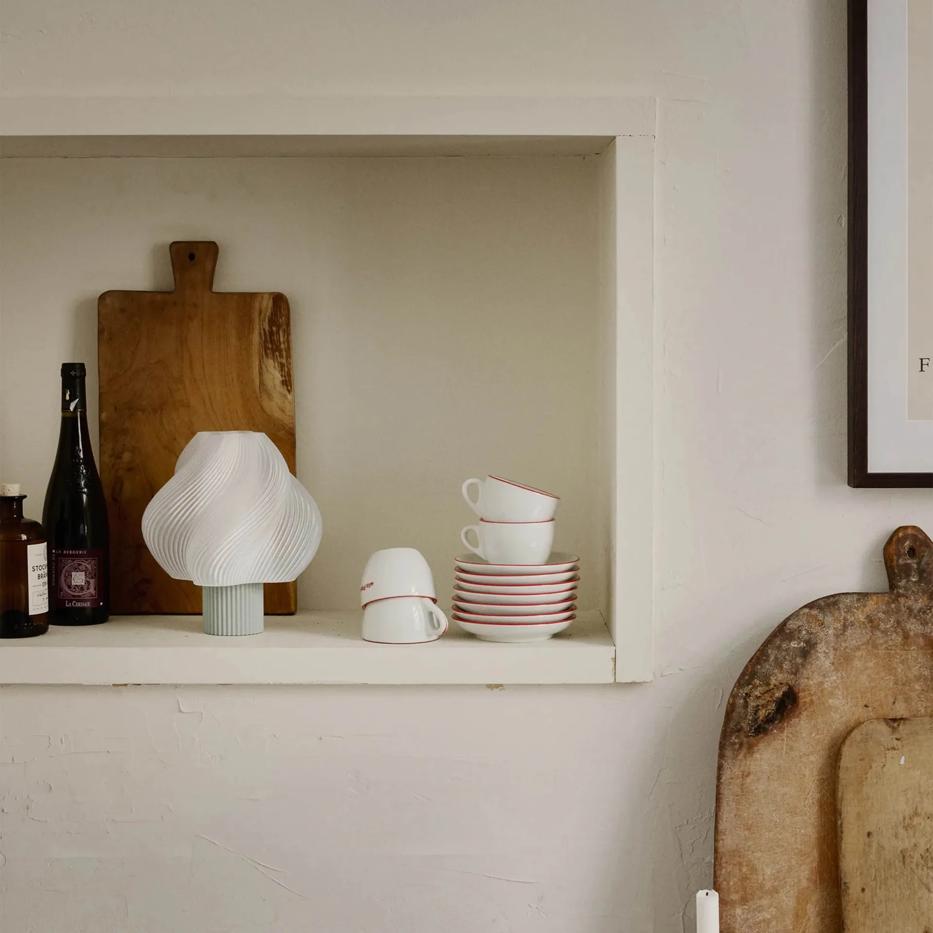 소프트 서브 무선 테이블 조명, Matcha, 23 cm Crème Atelier