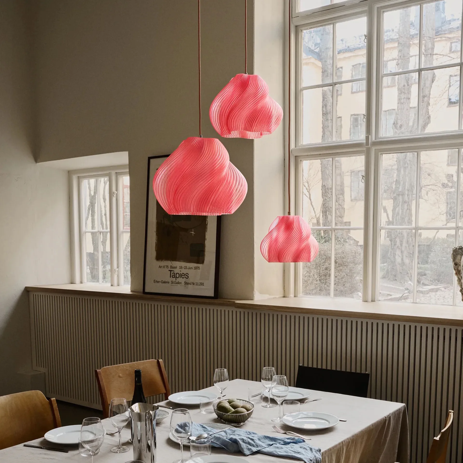 소프트 서브 펜던트 조명, Peach sorbet-chrome, 01, 20 cm Crème Atelier