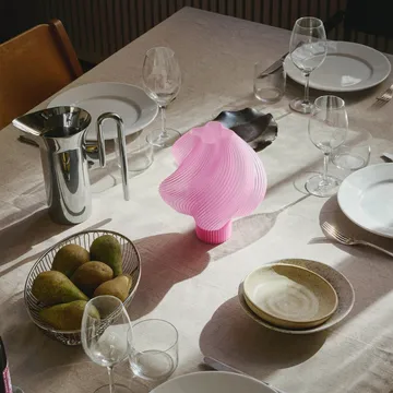 소프트 서브 무선 테이블 조명 - Rose sorbet, 23 cm - Crème Atelier