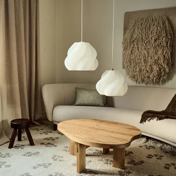 소프트 서브 펜던트 조명 - White-brass, 02, 25 cm - Crème Atelier