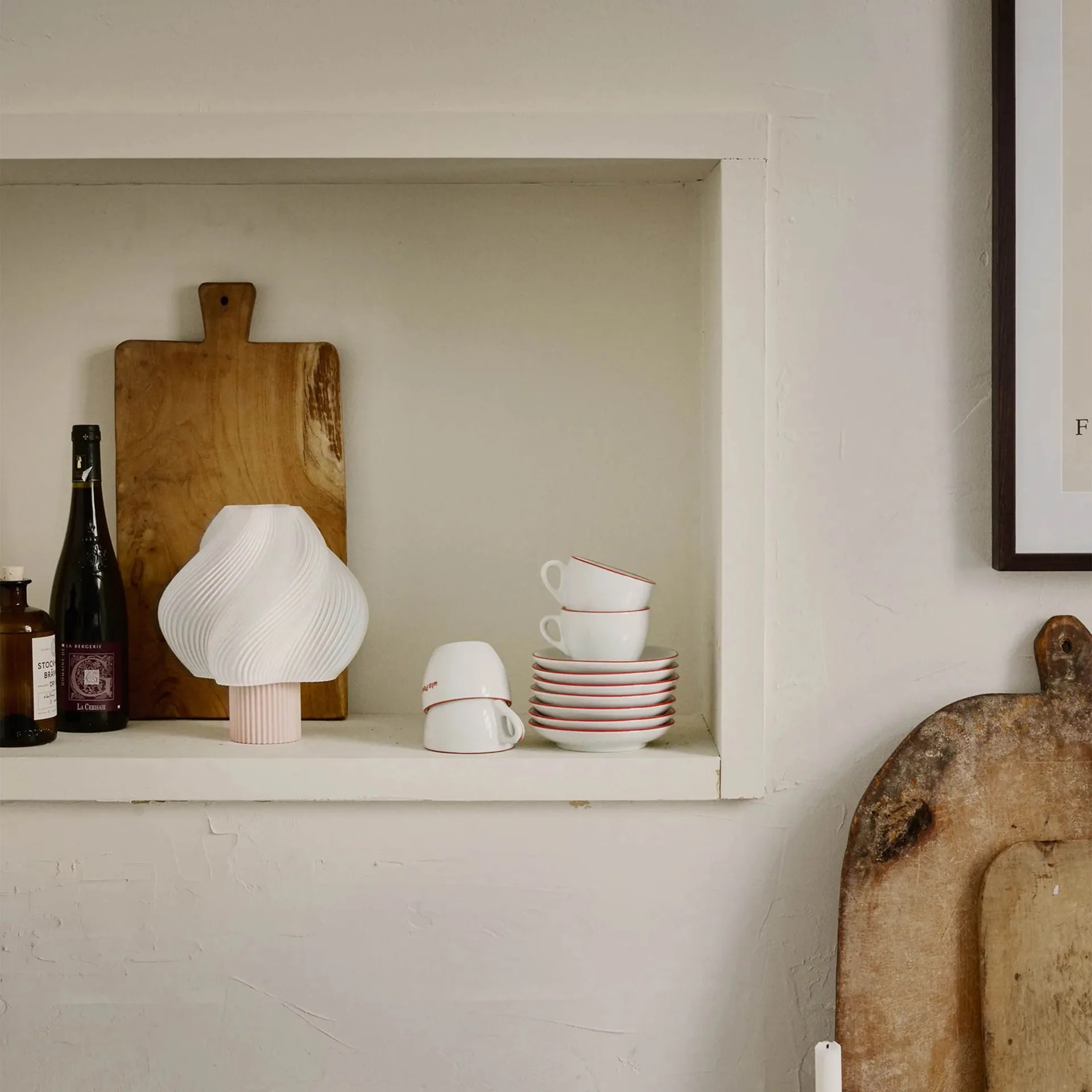 소프트 서브 무선 테이블 조명, Wild strawberry, 23 cm Crème Atelier