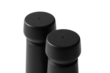 암스테르담 소금, 후추 그라인더 세트 - Black, Fsc Beech, 2 parts - Crushgrind