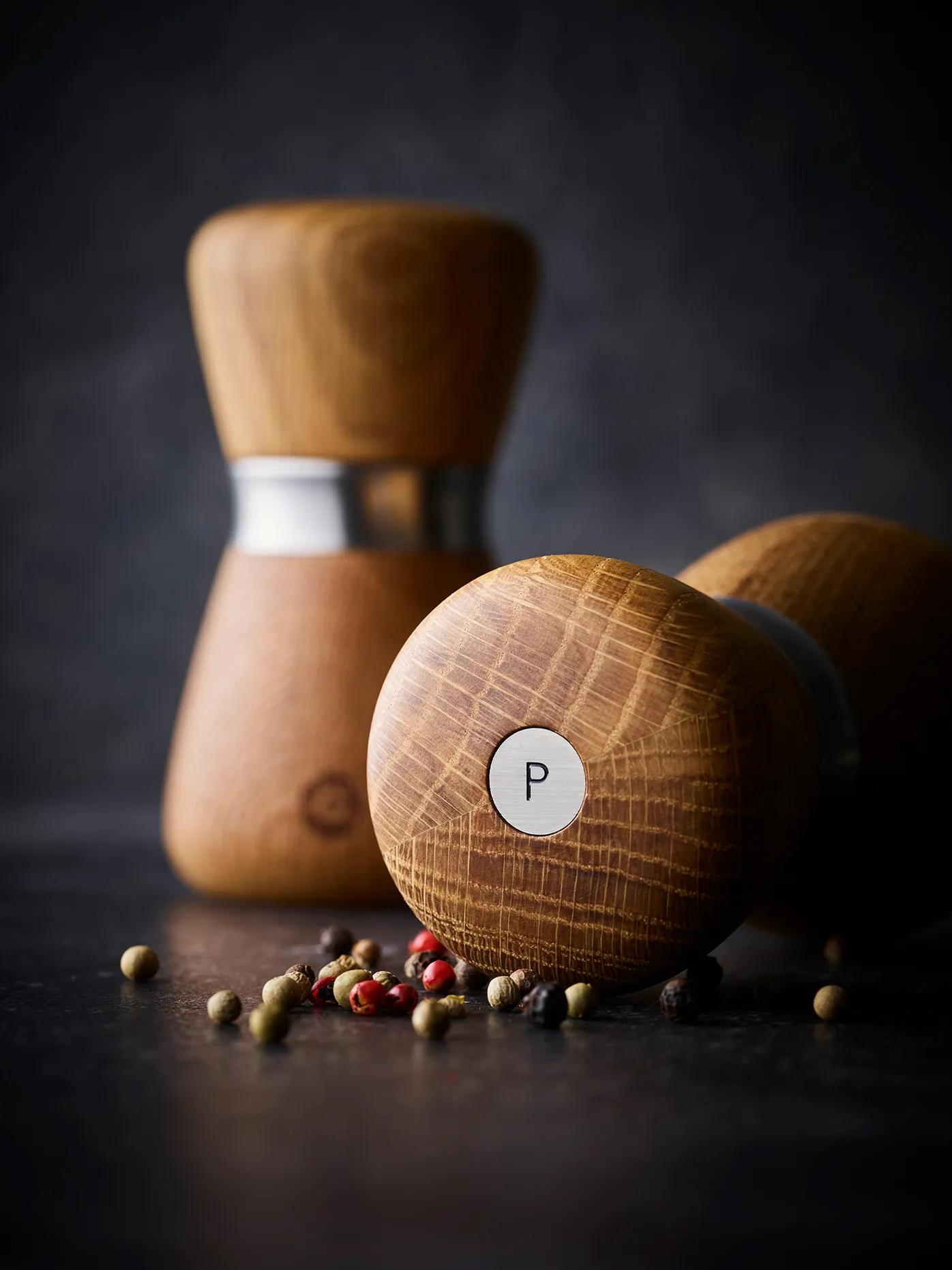 교토 향신료 그라인더, Natural, Fsc Oak, 10 cm Crushgrind