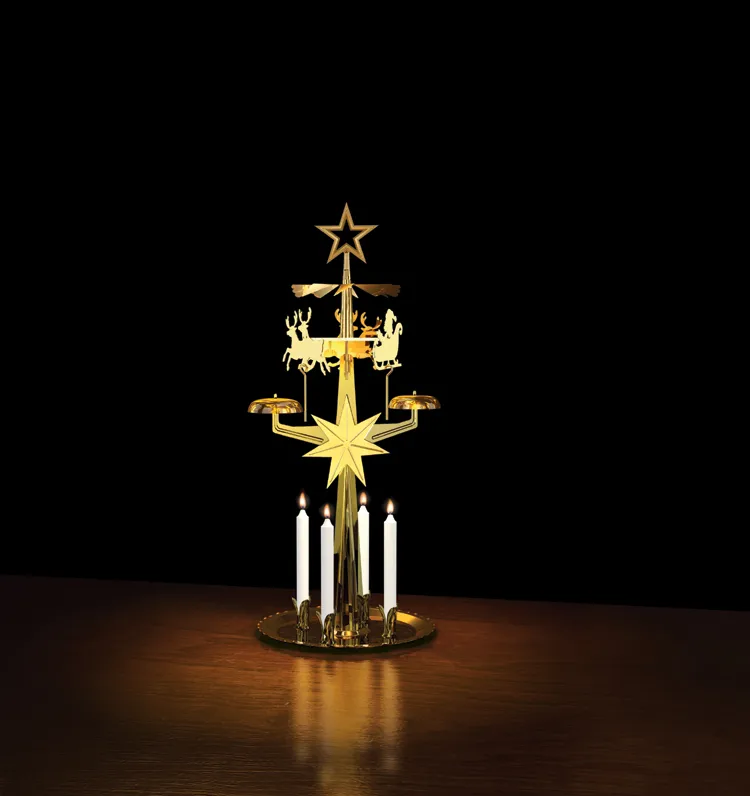 크리스마스 캐러셀 엔젤 차임스 Original, Brass Dala Industrier | 달라 인더스트리어