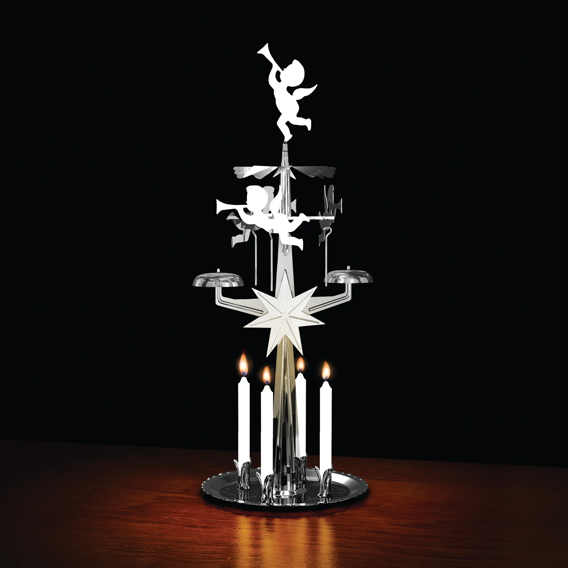 스웨디쉬 엔젤 차임벨, Silver, 28 cm Dala Industrier | 달라 인더스트리어