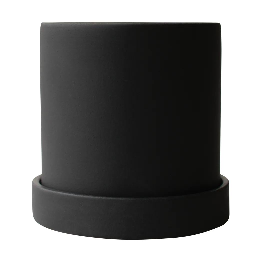 그로우 화분과 받침 세트 10 cm, Sandy black DBKD | 디비케이디