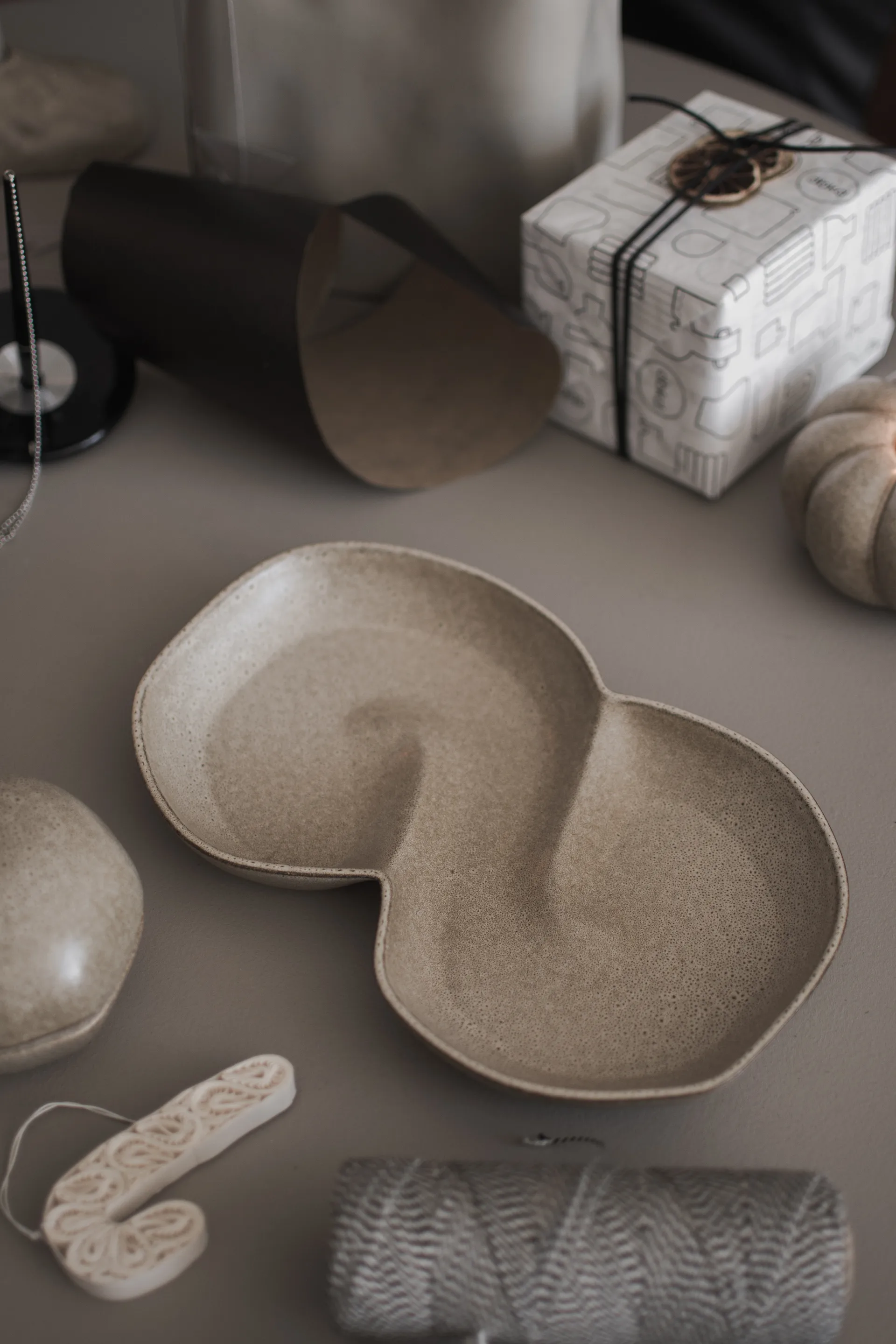 번 보울 & 덮개 11x18 cm, Beige DBKD | 디비케이디