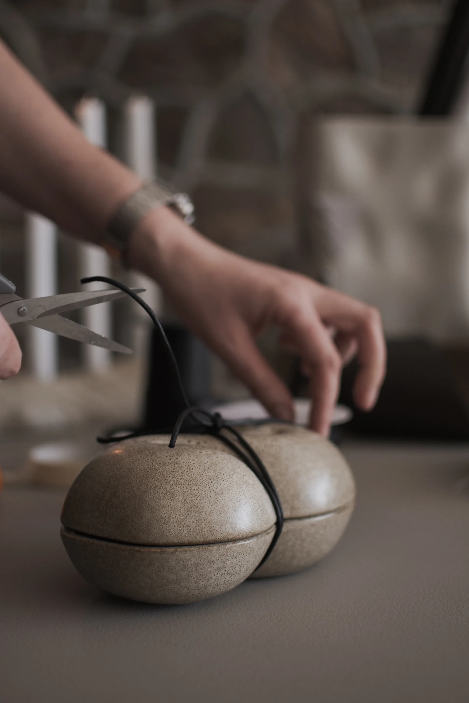 번 보울 & 덮개 11x18 cm, Beige DBKD | 디비케이디