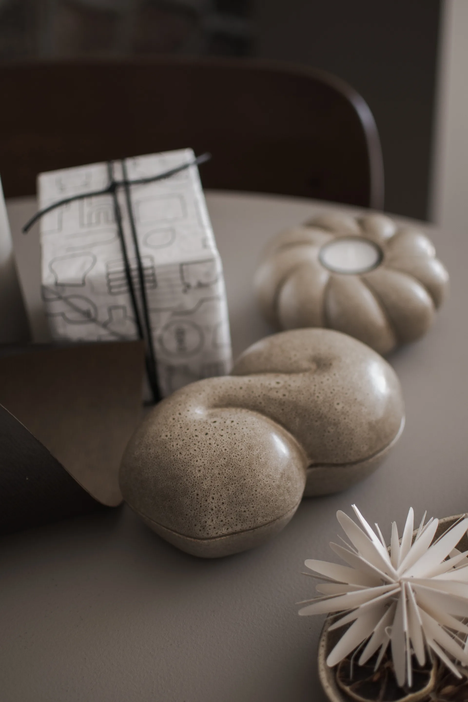 번 보울 & 덮개 11x18 cm, Beige DBKD | 디비케이디