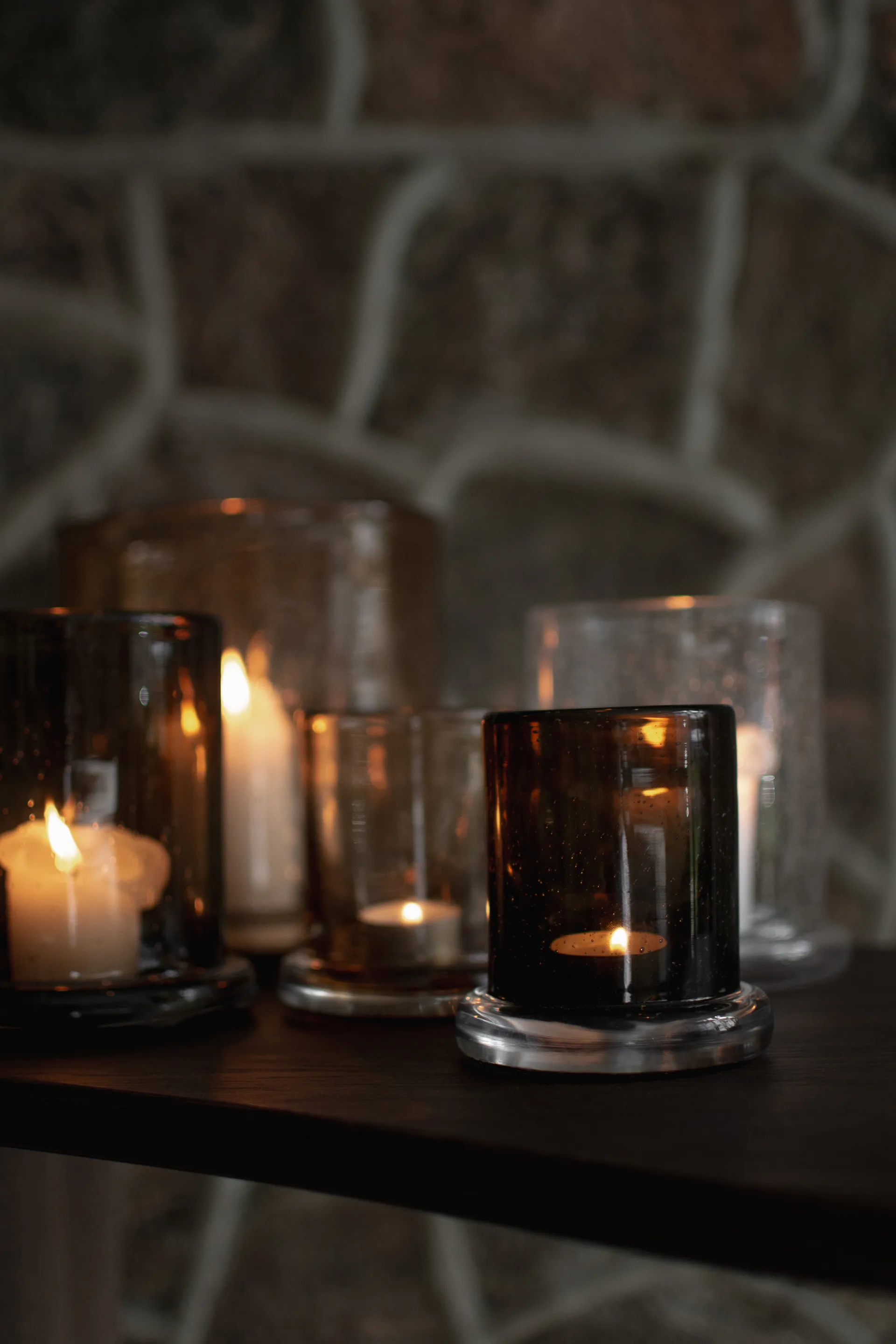 버블 티라이트 홀더 Ø14 cm, Brown DBKD | 디비케이디