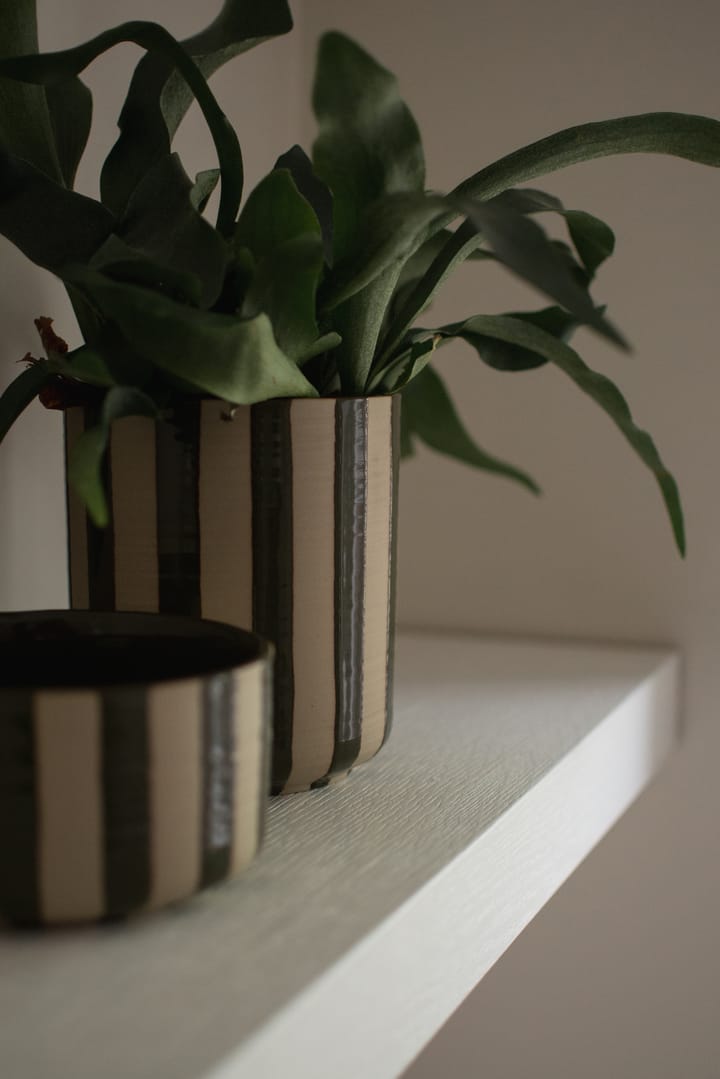라인 팟 Ø14x16 cm, Stripe Green DBKD | 디비케이디