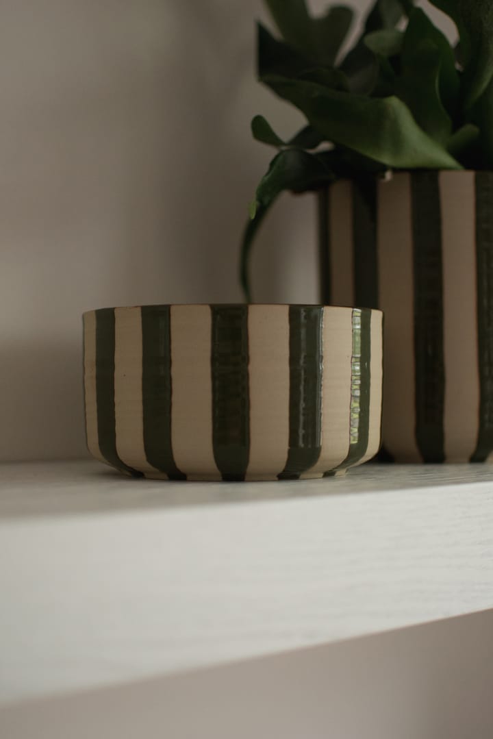 라인 장식 보울 Ø16 cm, Stripe Green DBKD | 디비케이디