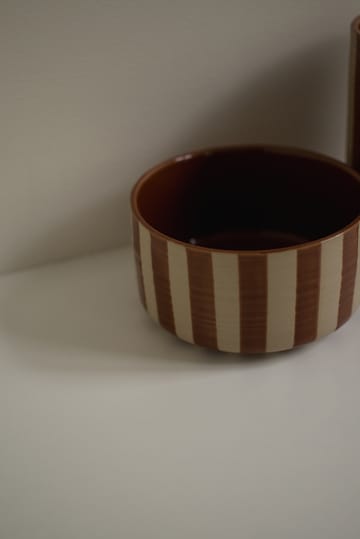 라인 장식 보울 Ø16 cm - Stripe nougat - DBKD | 디비케이디