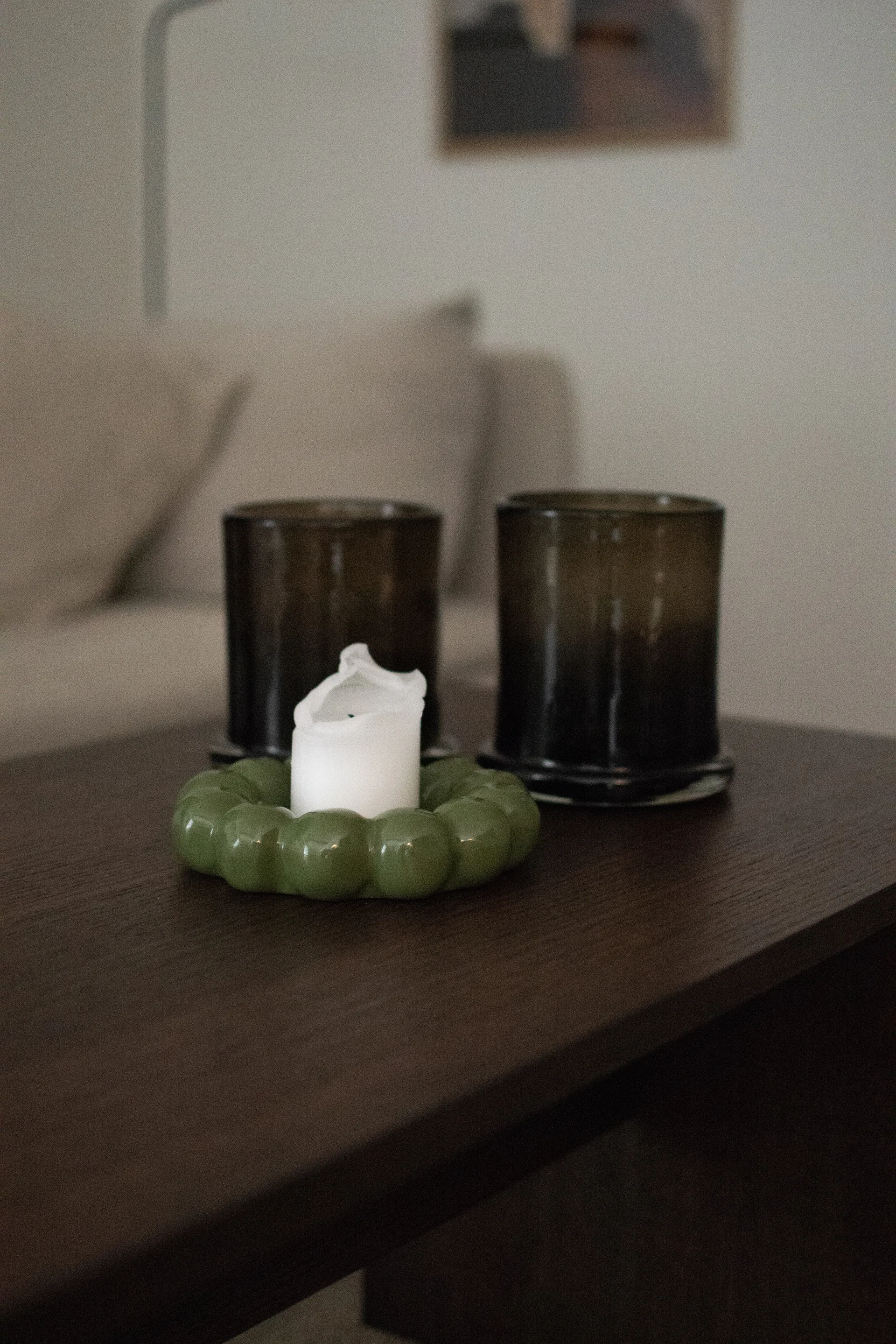 브라이트 캔들 트레이 Ø17 cm, Shiny green DBKD | 디비케이디