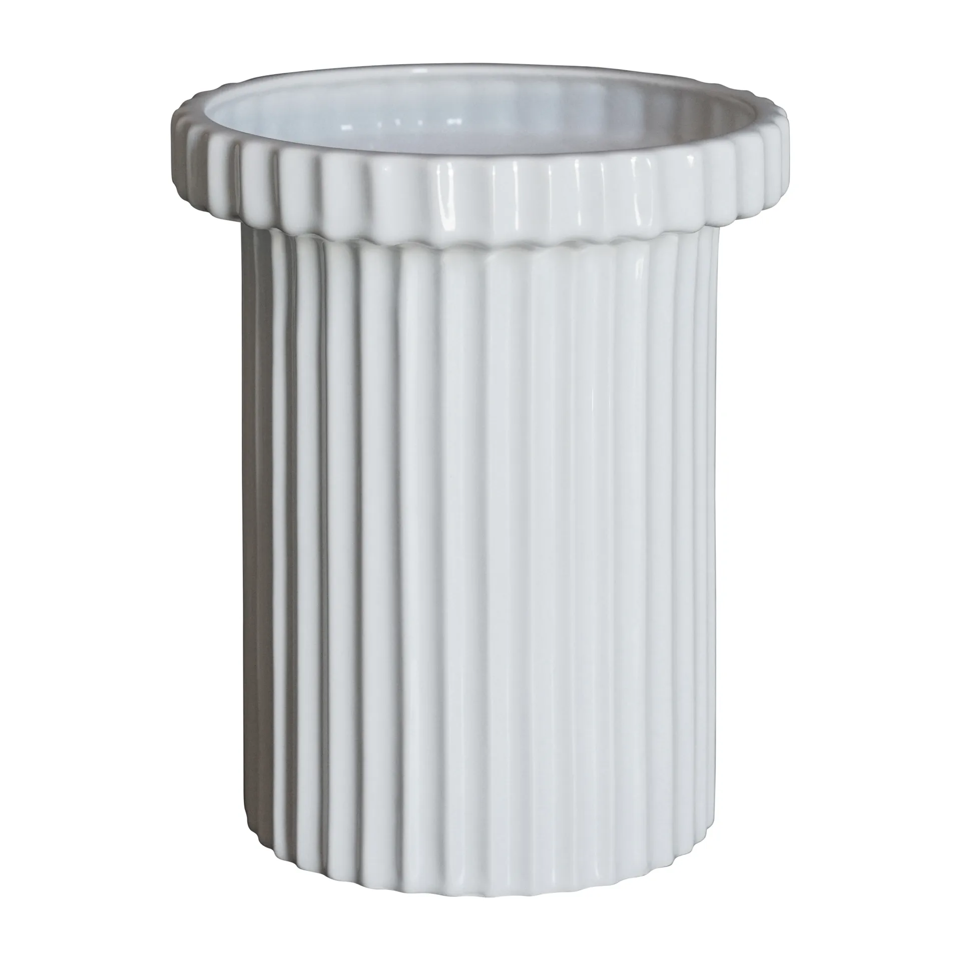 스트라이프 화분 스몰 18 cm, Shiny white DBKD | 디비케이디