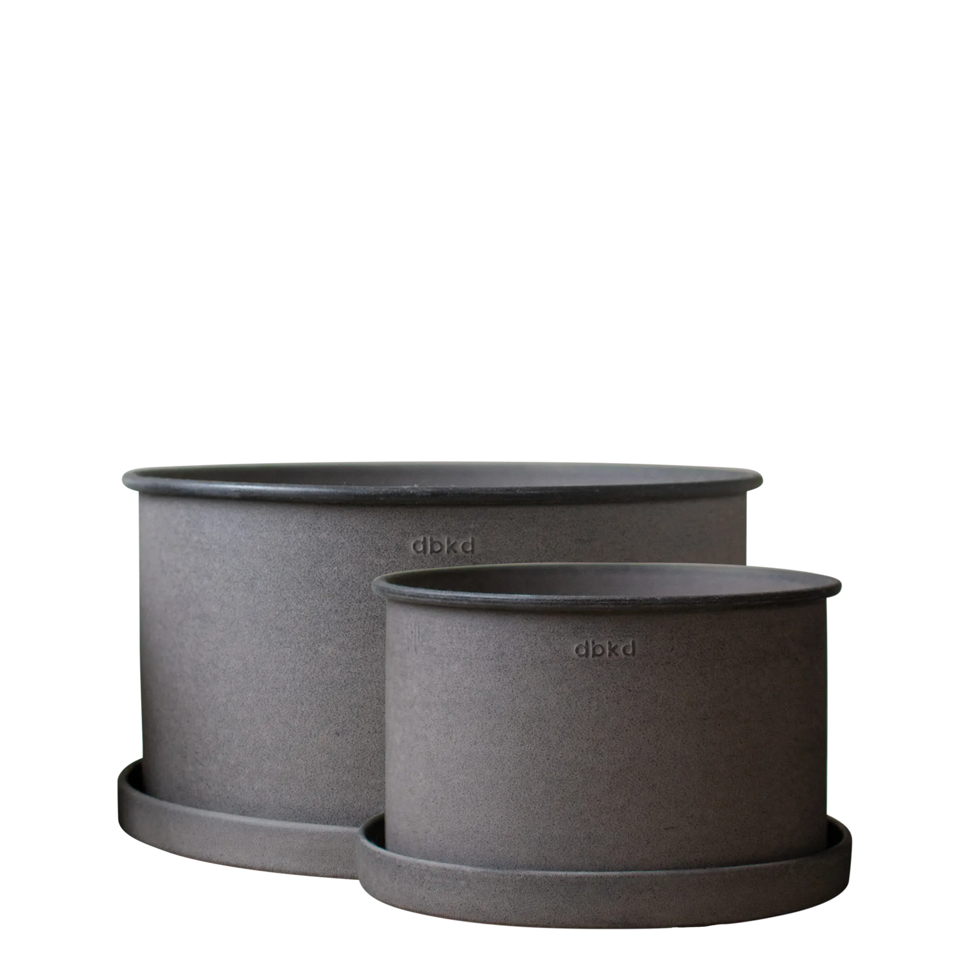 플랜트 팟 & 소서 2개 세트, Brown DBKD | 디비케이디