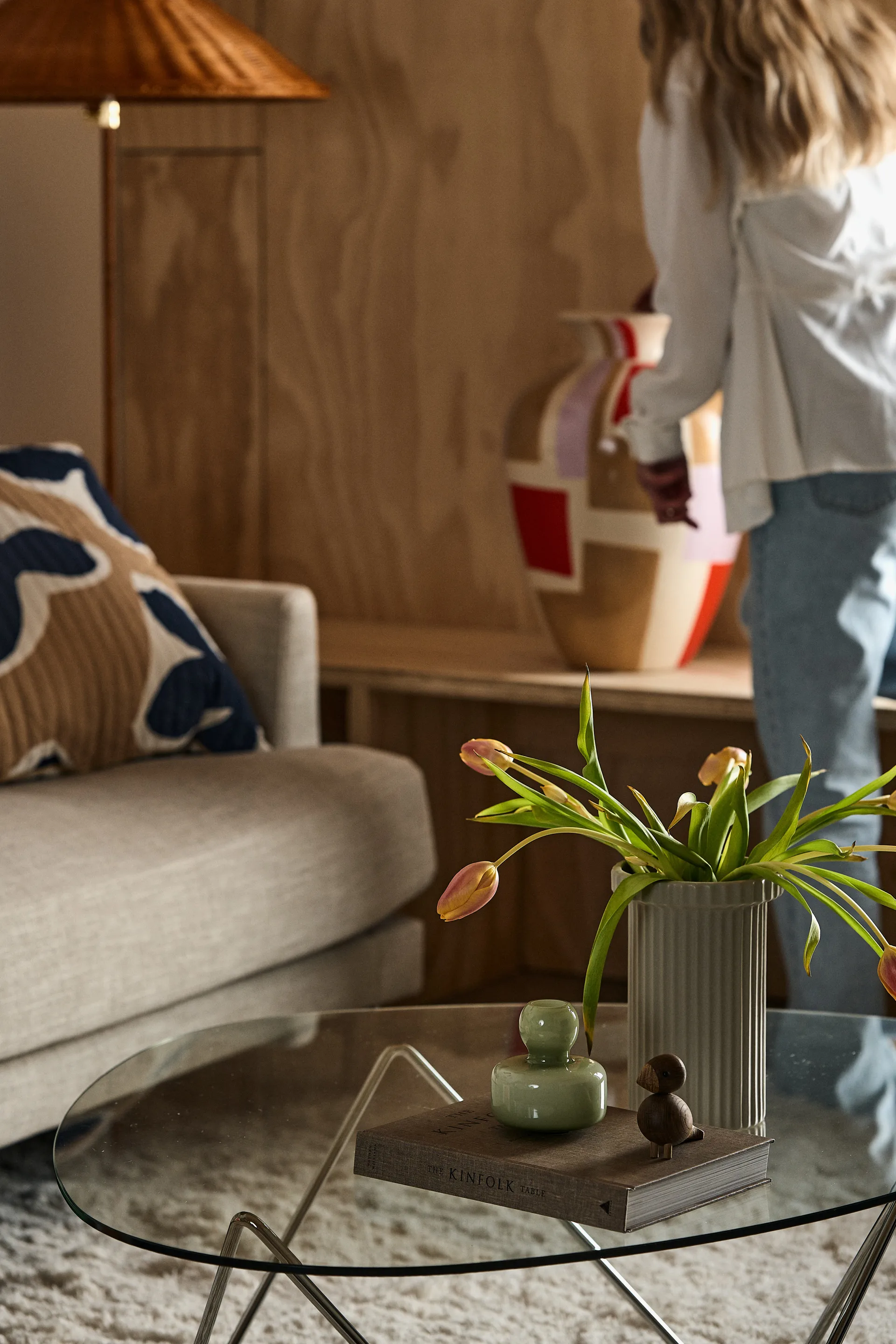 스트라이프 화분 라지 22 cm, Sandy mole DBKD | 디비케이디