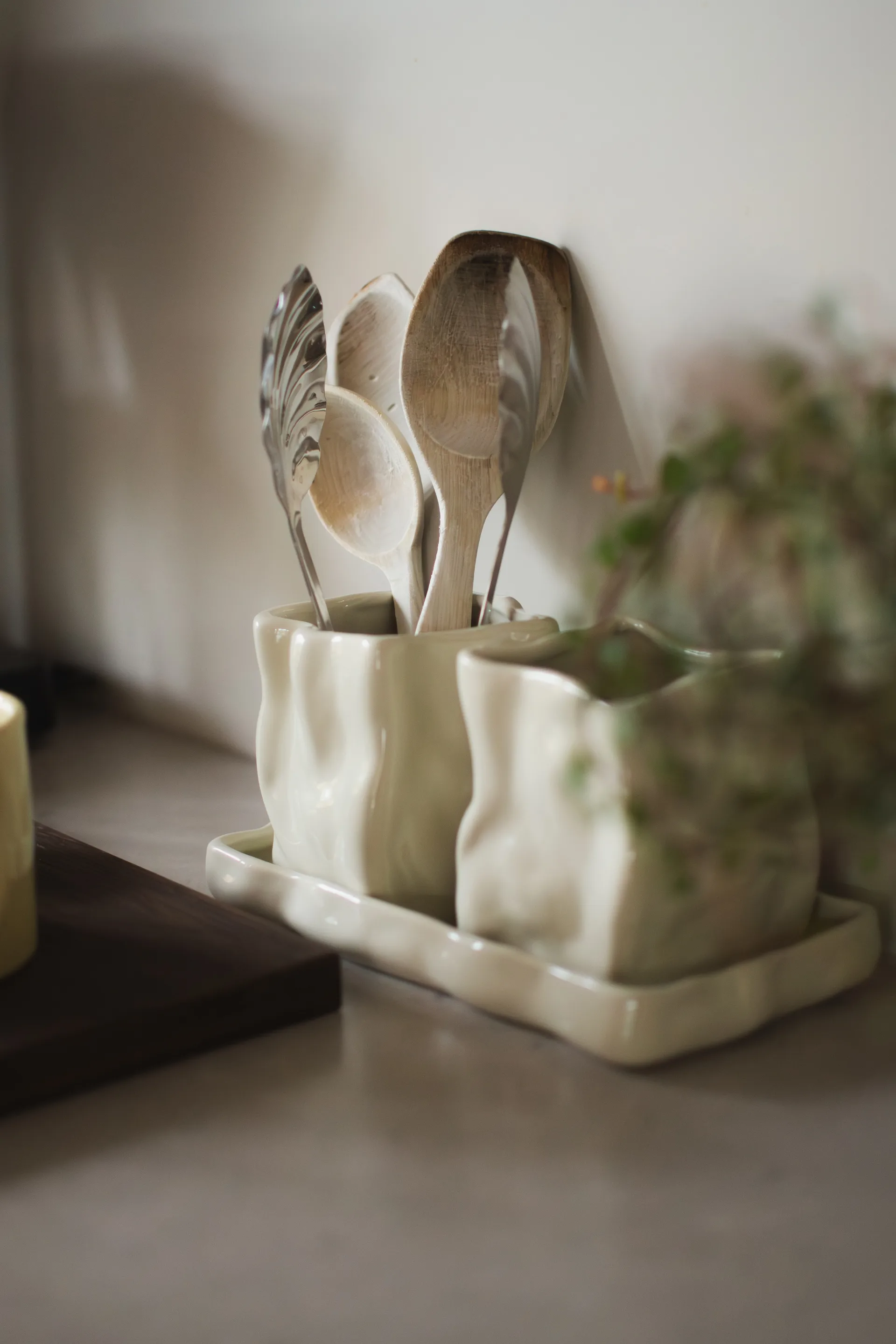 허브 화병과 트레이 3개 구성 세트, Cream DBKD | 디비케이디