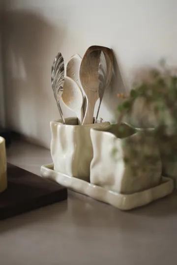 허브 화병과 트레이 3개 구성 세트 - Cream - DBKD | 디비케이디