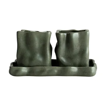 허브 화병과 트레이 3개 구성 세트 - Moss - DBKD | 디비케이디