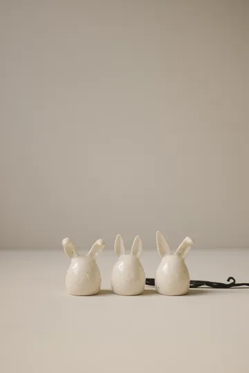 세 쌍둥이 부활절 토끼 3개 세트 - Vanilla - DBKD | 디비케이디