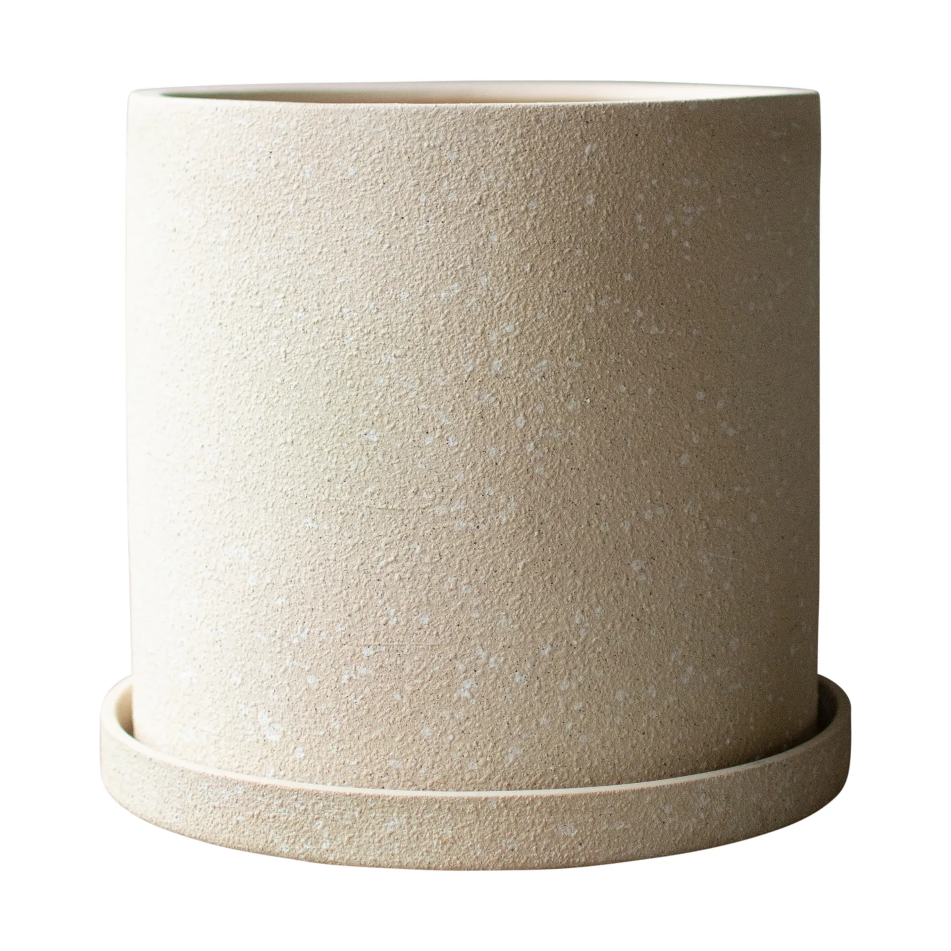 접시가 있는 재배용 화분 30cm, Creme structure DBKD | 디비케이디