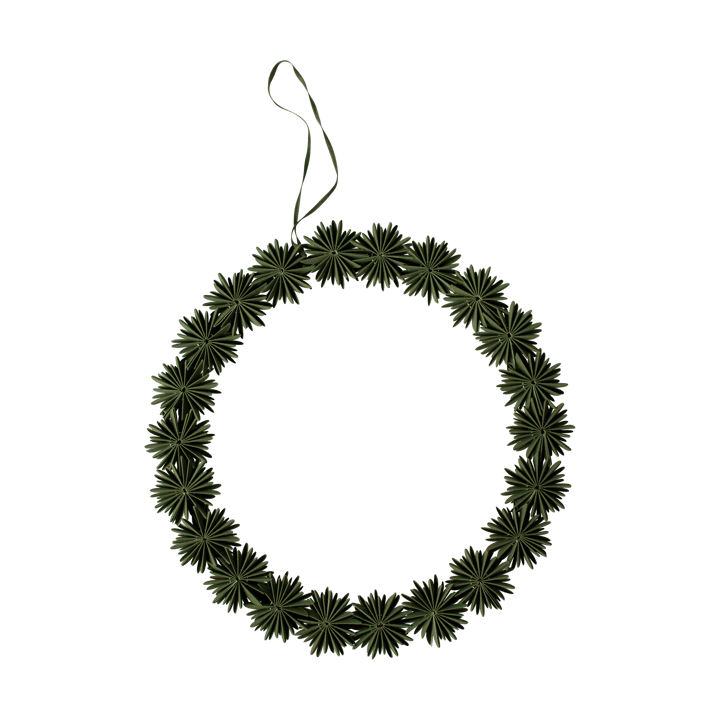 페이퍼 플레이크 리스 장식 Ø35 cm - Green - DBKD | 디비케이디