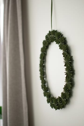 페이퍼 플레이크 리스 장식 Ø35 cm - Green - DBKD | 디비케이디